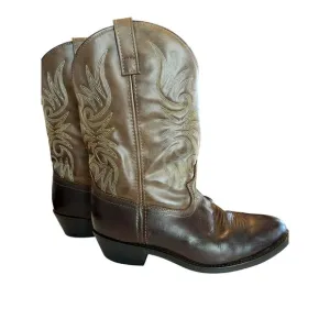 Laredo Paris Round Toe Cowboy  Mens Brown Western Boots  Size 10 1/2 EW     4242