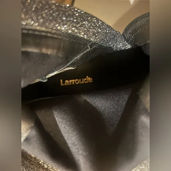 Larroude Dolly Platform Stretchy Silver Boots 👢