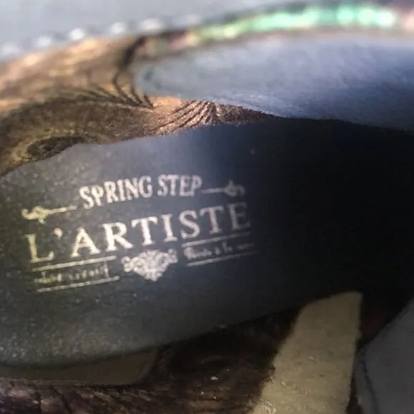 L’Artiste hand painted ankle boots