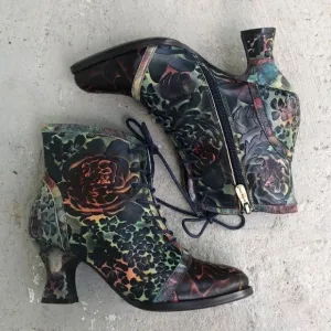 L’Artiste hand painted ankle boots