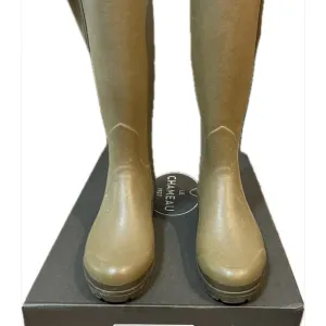 Le Chameau Vierzon Green Tall Rain Boots New in Box