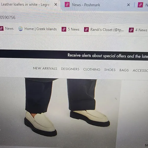 Legrès white calf leather Italian loafers 11