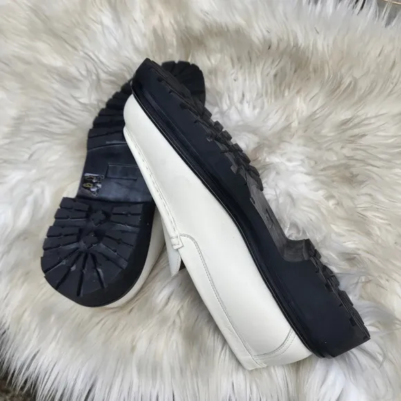 Legrès white calf leather Italian loafers 11