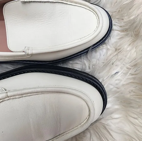 Legrès white calf leather Italian loafers 11