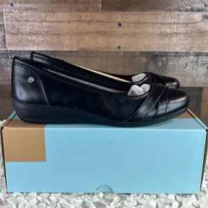 Life Stride Loyal Flat Black Vegan Flats Women's Size 8 N