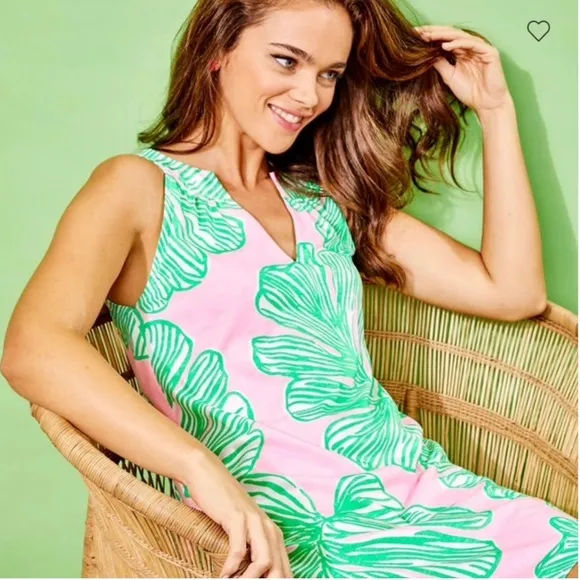 Lilly Pulitzer NWT Ross Shift Dress Who Let The Fronds Out Size XXS