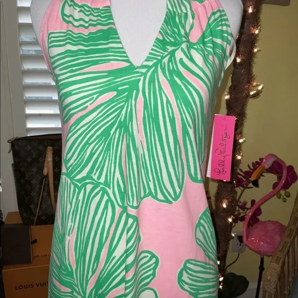 Lilly Pulitzer NWT Ross Shift Dress Who Let The Fronds Out Size XXS