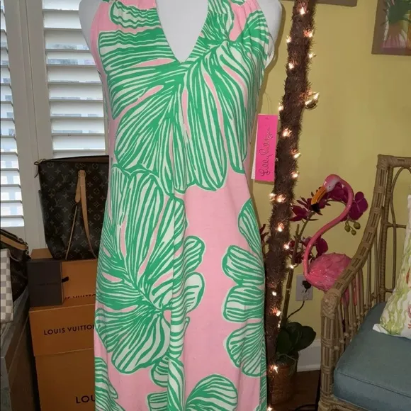 Lilly Pulitzer NWT Ross Shift Dress Who Let The Fronds Out Size XXS
