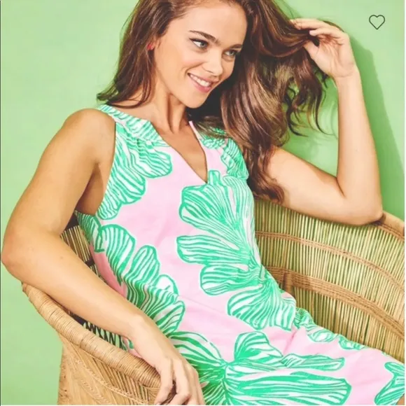 Lilly Pulitzer NWT Ross Shift Dress Who Let The Fronds Out Size XXS