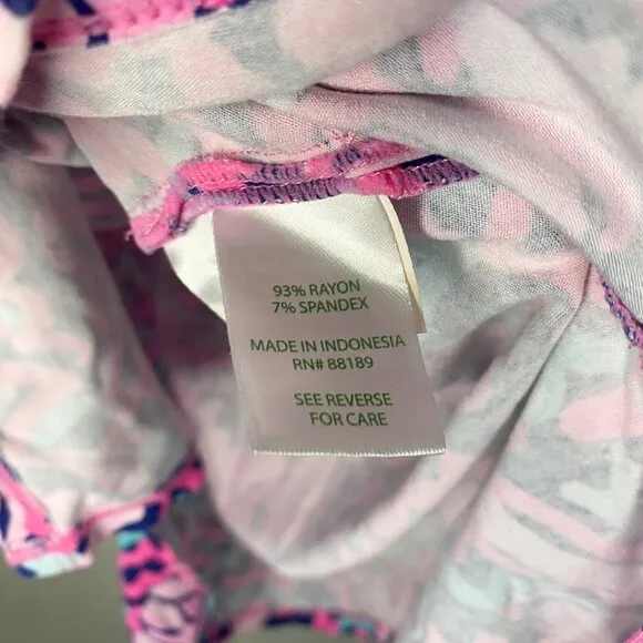 Lilly Pulitzer Rylie Hooded Cover-Up | XXS | Lobstah Roll Print