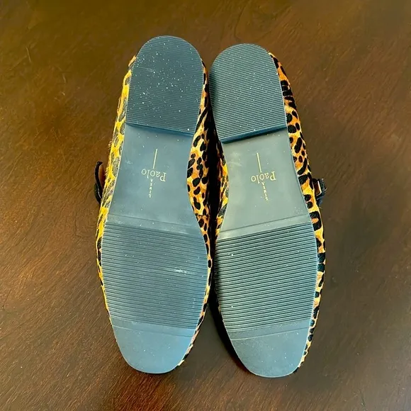 Linea Paolo Marley Leopard Print Genuine Calf Hair Ballet Flat Sz 7