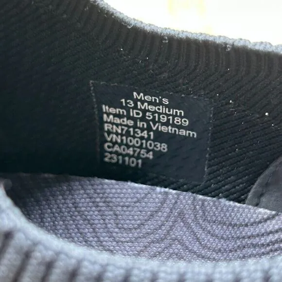 LL Bean Dirigo Men's Size‎ 13 Black Sneakers Slip On Shoes Comfort 519189