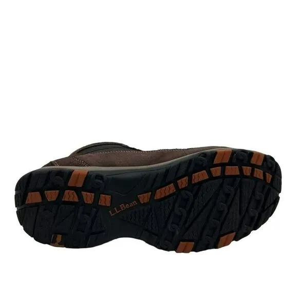 L.L. Bean Mens Tek 2.5 Primasoft Hiking Boots Brown Lace Up Insulated 10.5 M