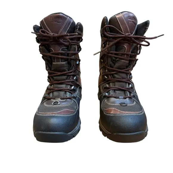 LL Bean Tek 2.5 Lace Up Hiking Winter Boots Brown Mens Size 10 M