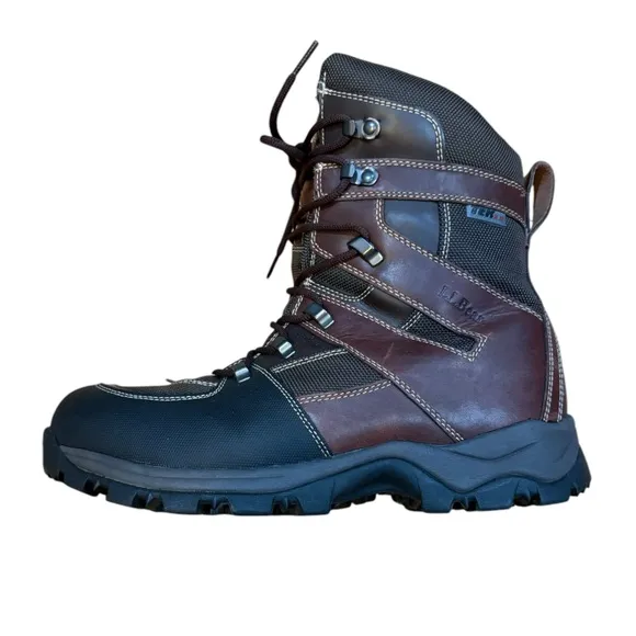 LL Bean Tek 2.5 Lace Up Hiking Winter Boots Brown Mens Size 10 M