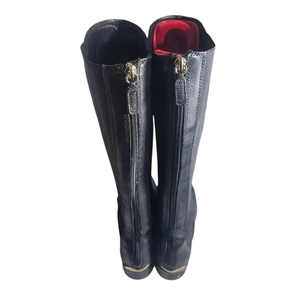 Louise et Cie Black Womens Vallery Elastic Boots