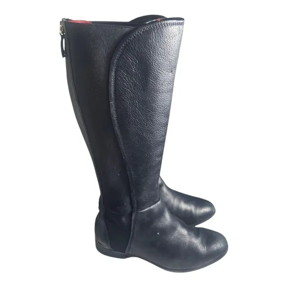 Louise et Cie Black Womens Vallery Elastic Boots