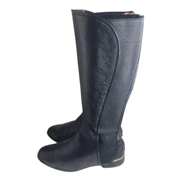 Louise et Cie Black Womens Vallery Elastic Boots