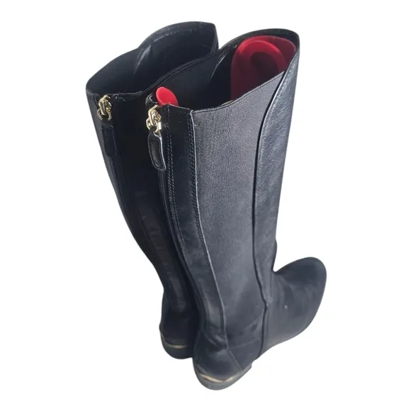 Louise et Cie Black Womens Vallery Elastic Boots