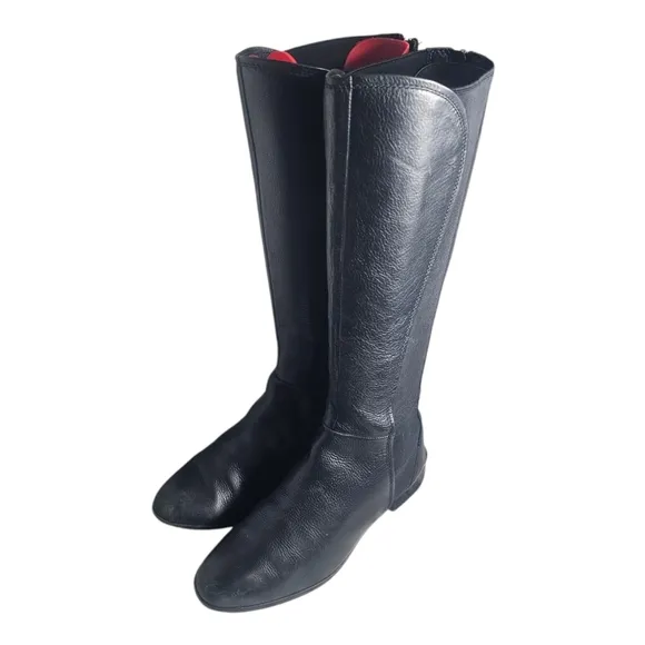 Louise et Cie Black Womens Vallery Elastic Boots