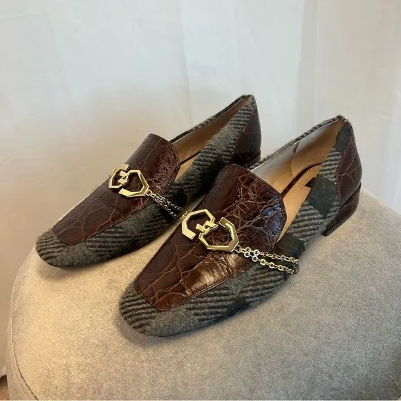 Louise et Cie Leather Loafers Everland Fudge Mutli Sz 9