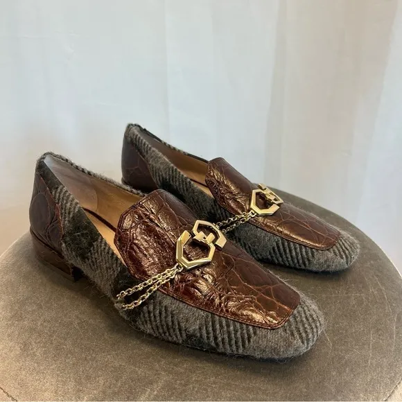 Louise et Cie Leather Loafers Everland Fudge Mutli Sz 9