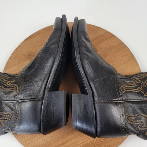 Lucchese 1883 Savannah Boots 7 B Women's N4554 Mad Dog Goat Leather Snip Toe