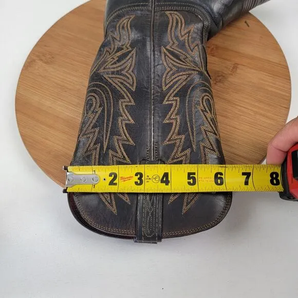 Lucchese 1883 Savannah Boots 7 B Women's N4554 Mad Dog Goat Leather Snip Toe