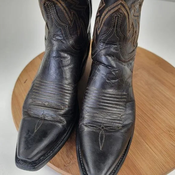 Lucchese 1883 Savannah Boots 7 B Women's N4554 Mad Dog Goat Leather Snip Toe