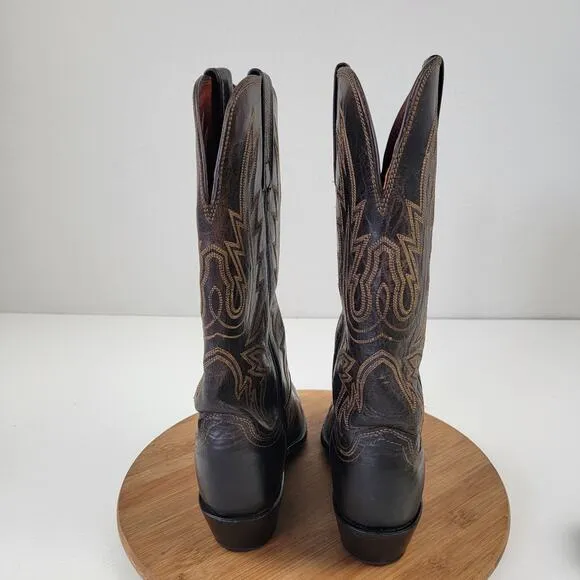 Lucchese 1883 Savannah Boots 7 B Women's N4554 Mad Dog Goat Leather Snip Toe