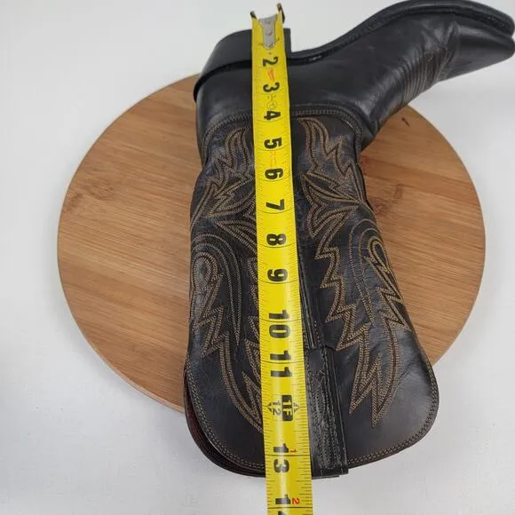 Lucchese 1883 Savannah Boots 7 B Women's N4554 Mad Dog Goat Leather Snip Toe