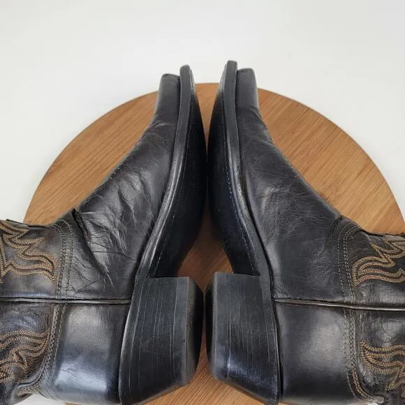 Lucchese 1883 Savannah Boots 7 B Women's N4554 Mad Dog Goat Leather Snip Toe