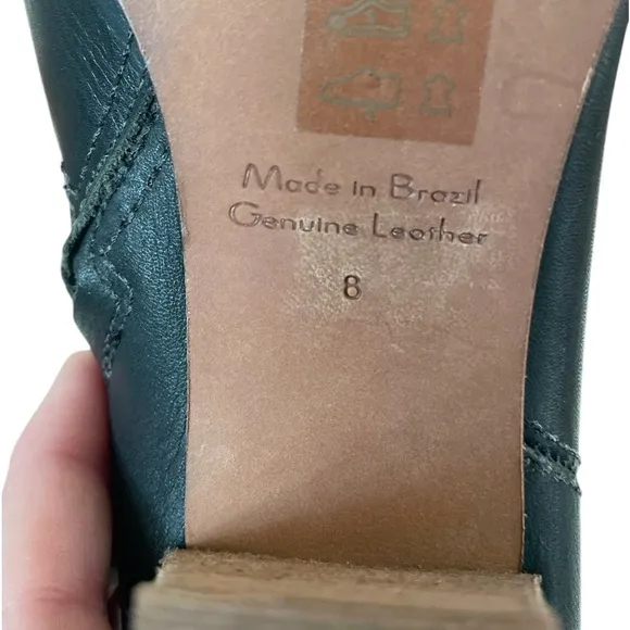 Madewell Billie black leather ankle boots size 8