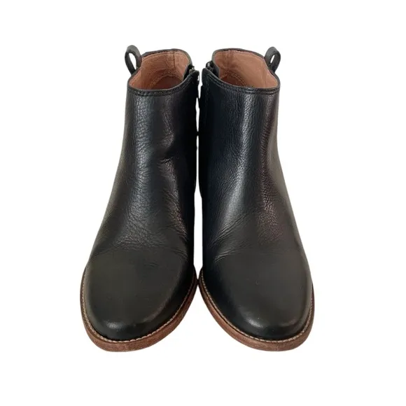 Madewell Billie black leather ankle boots size 8