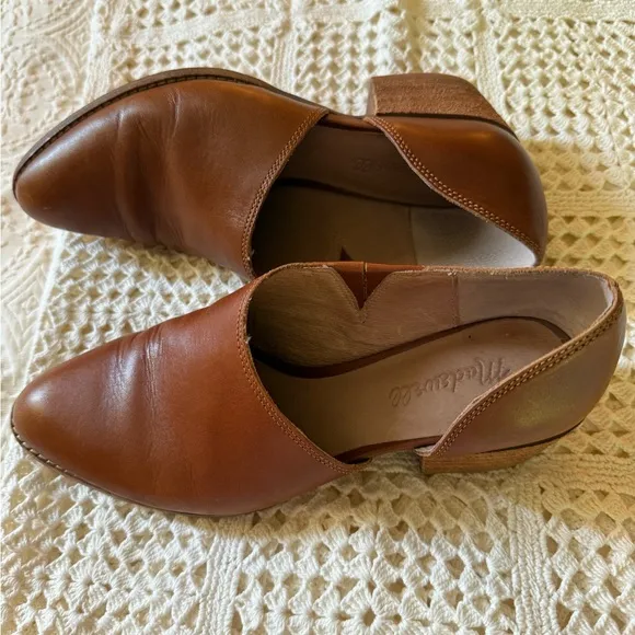 Madewell Brown Leather Loafers Slip-On Style