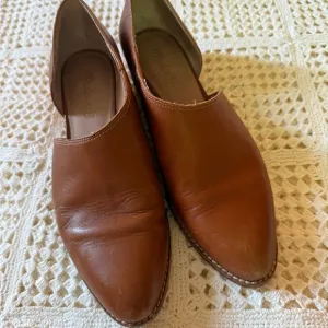 Madewell Brown Leather Loafers Slip-On Style