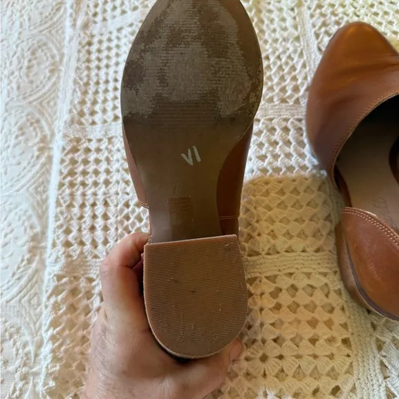 Madewell Brown Leather Loafers Slip-On Style