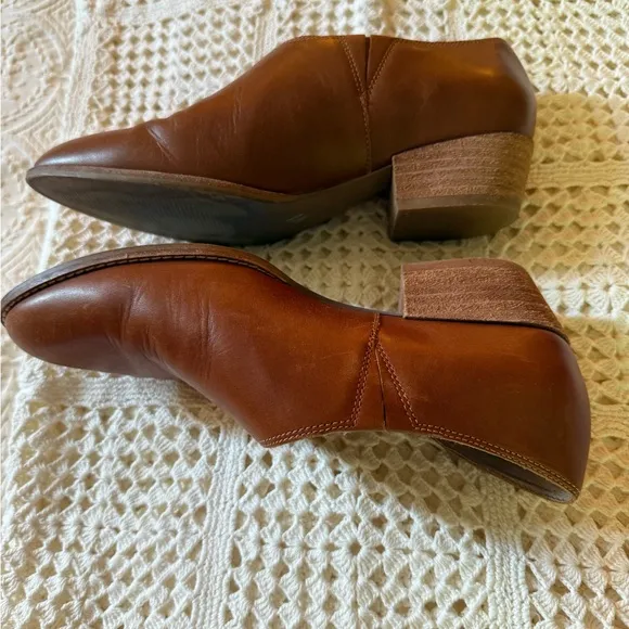 Madewell Brown Leather Loafers Slip-On Style