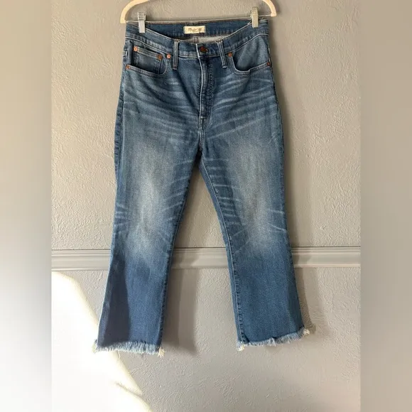Madewell | frayed edge | cropped | denim | 29