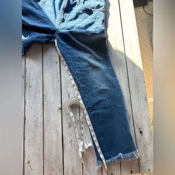 Madewell | frayed edge | cropped | denim | 29
