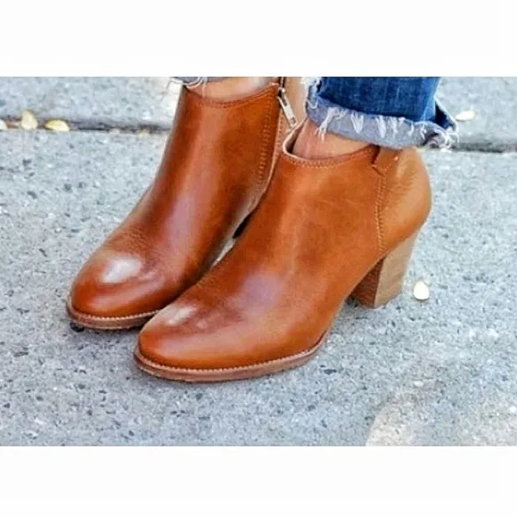Madewell |Tan Leather Billy Boots size 9.5