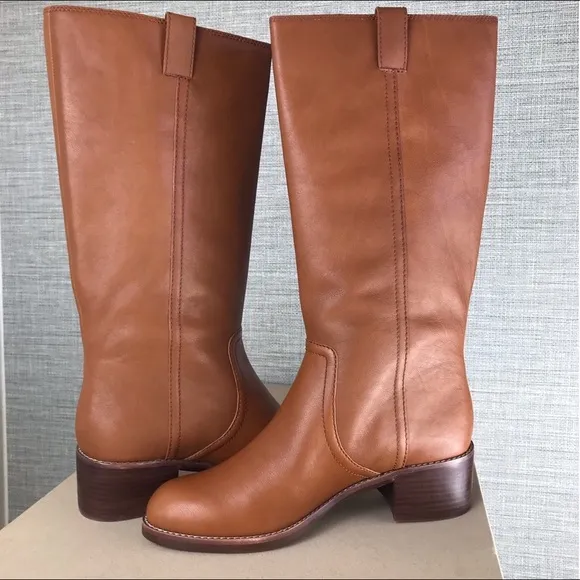 Madewell The Allie Boot In English Saddle Size 9.5