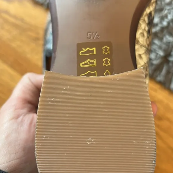 Madewell The Frances Loafer in Snake Embossed Leather Size 5.5