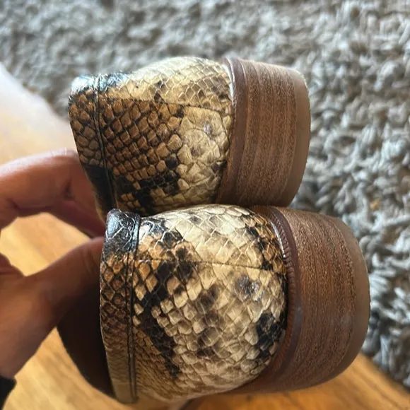 Madewell The Frances Loafer in Snake Embossed Leather Size 5.5