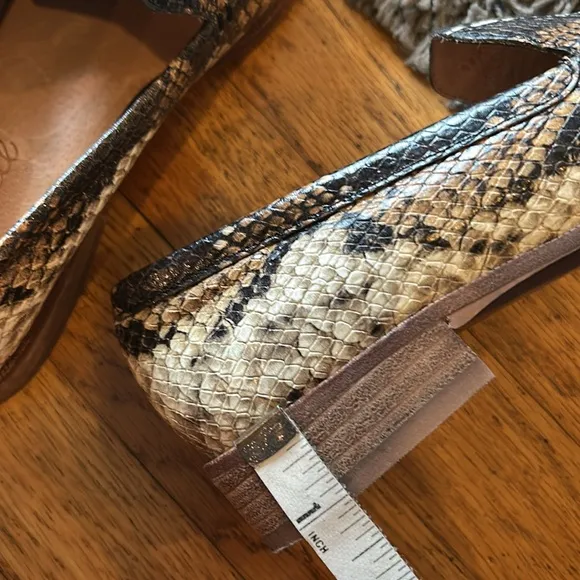 Madewell The Frances Loafer in Snake Embossed Leather Size 5.5