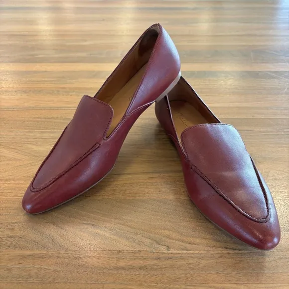 Madewell The Frances Skimmer in Leather, Size 6.5