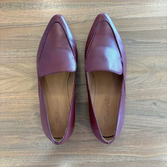 Madewell The Frances Skimmer in Leather, Size 6.5
