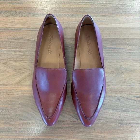 Madewell The Frances Skimmer in Leather, Size 6.5
