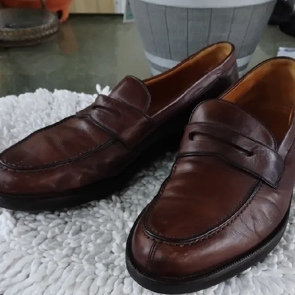 MAGNANNI Brown Leather Loafers