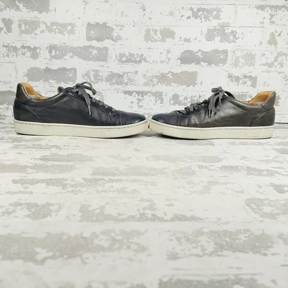 Magnanni for Neiman Marcus Dark Brown Leather Casual Sneakers K520